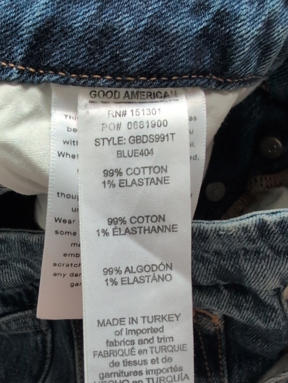 New Good American Good Boy Double Slit Ankle Jeans Size 8 - Picture 12 of 17